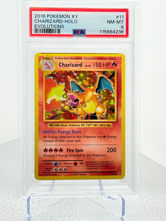 2016 Pokemon XY Charizard-Holo #11 PSA 8