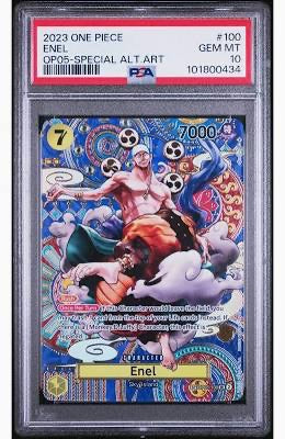 2023 One Piece Op05-awakening Of The New Era 100 Enel Special Alternate Art PSA 10